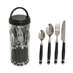 Haba Bestekset In Koker Black 24-delig