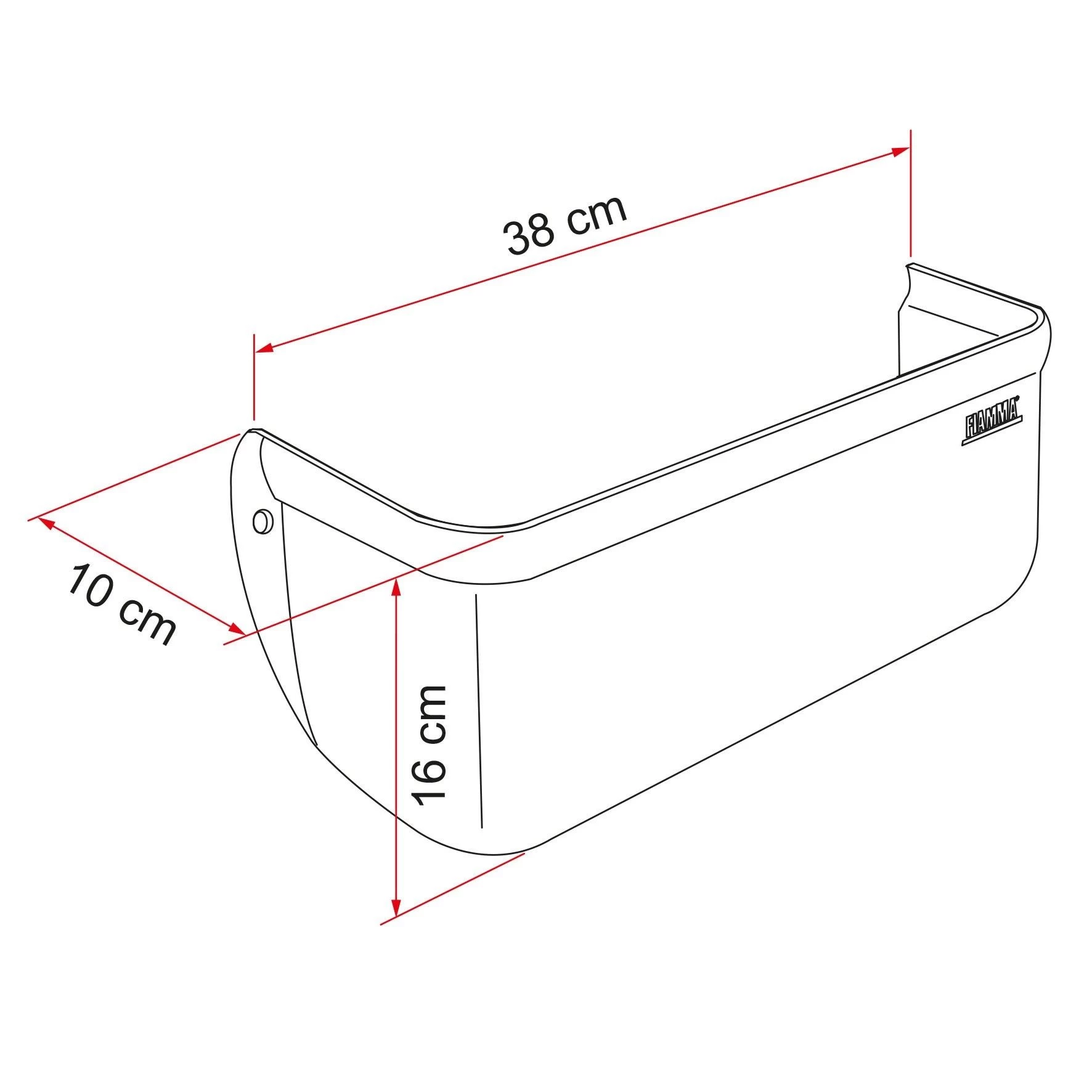 Fiamma Pocket opbergbakje XL Fiamma Pocket Opbergbakje XL -Lafuma-Winkel 102096 900 02 2