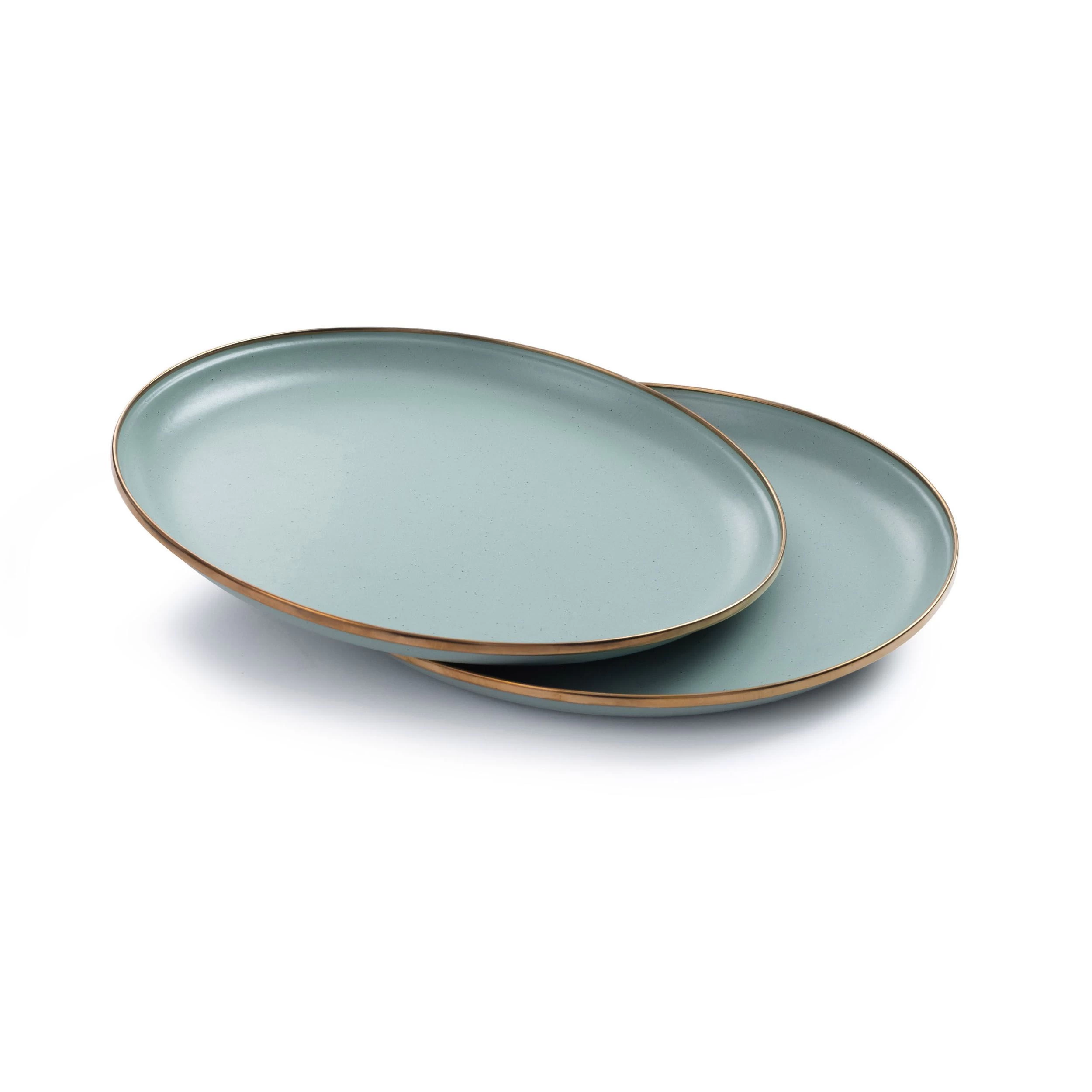 Barebones Emaille plat bord ø 280 mm mint 2-pack Barebones Emaille Plat Bord ø 280 Mm Mint 2-pack -Lafuma-Winkel 107144 300 01