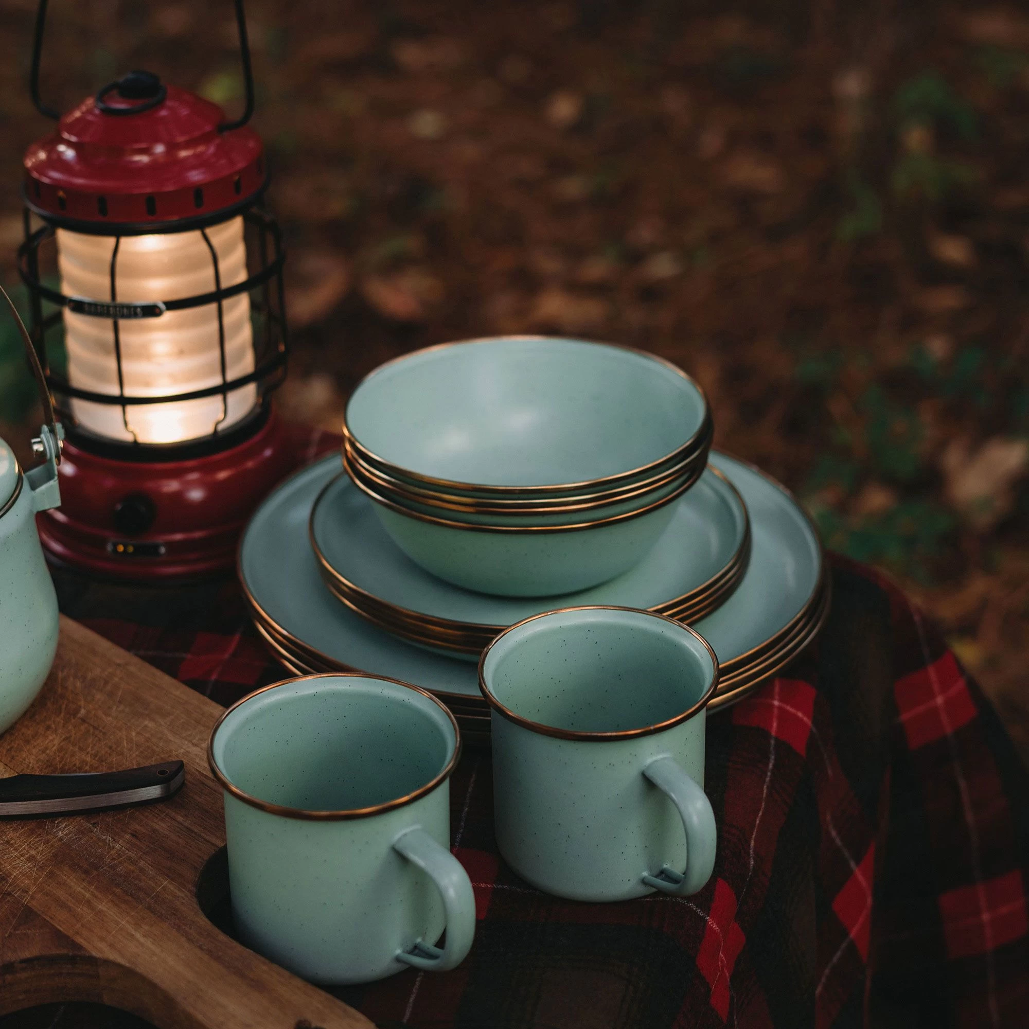 Barebones Emaille plat bord ø 280 mm mint 2-pack Barebones Emaille Plat Bord ø 280 Mm Mint 2-pack -Lafuma-Winkel 107144 300 03