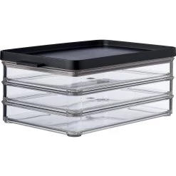 Mepal Omnia 3-laags Vleeswarendoos Black