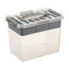 Sunware Q-Line Multi Opbergbox 9 Liter Transparant Metaal -Lafuma-Winkel 108253 099 01