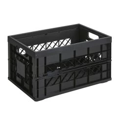 Sunware Square Heavy Duty Vouwkrat 45 Liter Zwart