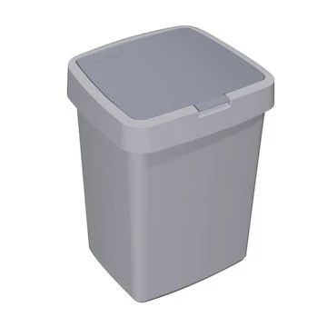 Sunware Delta prullenbak 10L met klep deksel grijs Sunware Delta Prullenbak 10L Met Klep Deksel Grijs -Lafuma-Winkel 108312 900 01 2