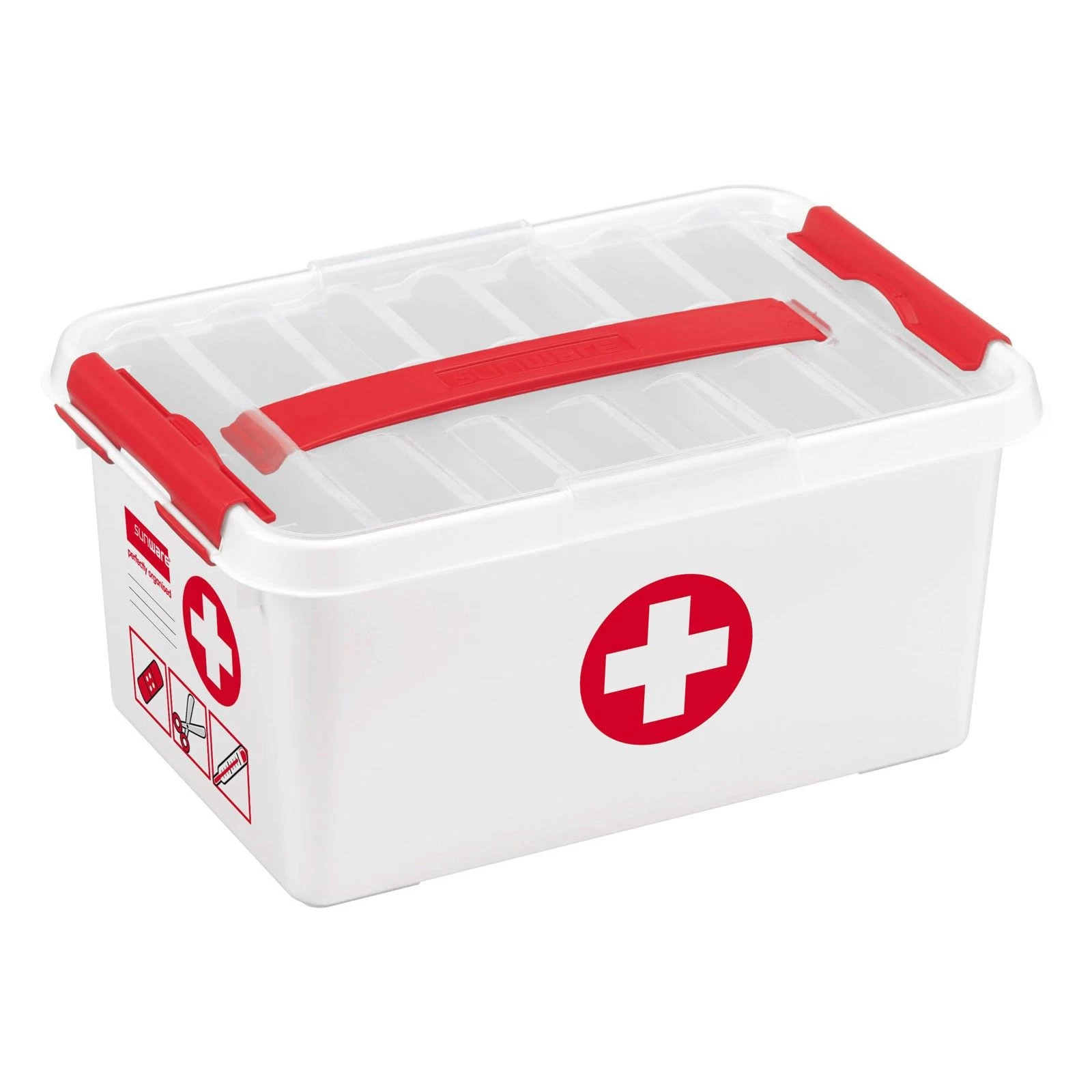 Sunware Q-Line First Aid opbergbox 6 liter Sunware Q-Line First Aid Opbergbox 6 Liter -Lafuma-Winkel 108320 100 01