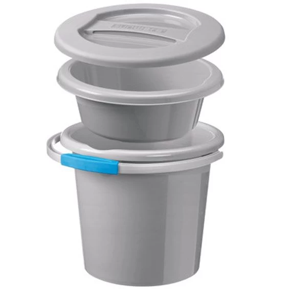 Sunware Water-line emmer + afwasteil 5 + 12 liter zilver Sunware Water-line Emmer + Afwasteil 5 + 12 Liter Zilver -Lafuma-Winkel 108330 950 01 2