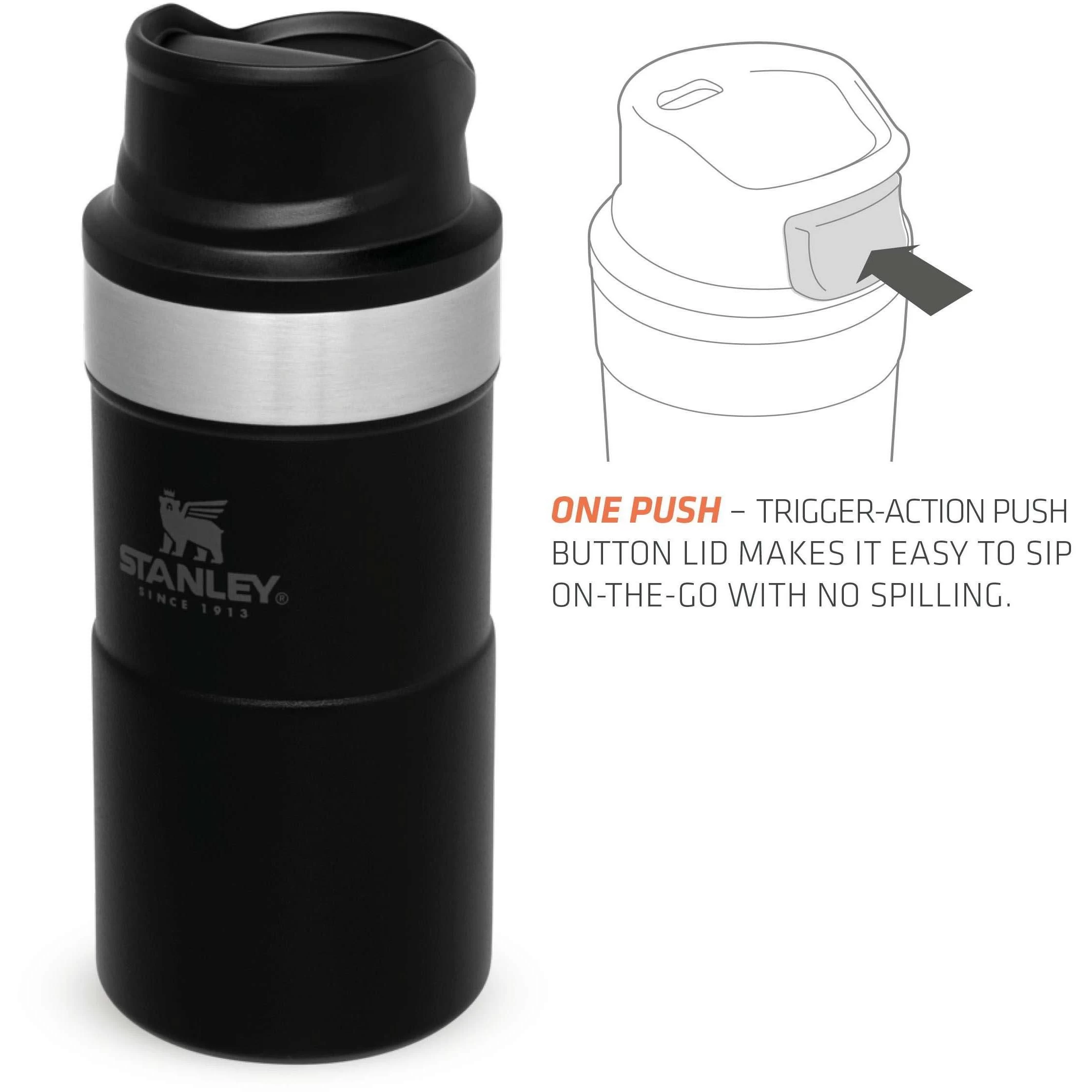 Stanley PMIClassic Trigger-Action thermosbeker 250 ml black Stanley PMIClassic Trigger-Action Thermosbeker 250 Ml Black -Lafuma-Winkel 115051 990 05