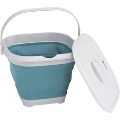 Outwell Collaps Opvouwbare Emmer Vierkant Met Deksel 9 Liter Classic Blue