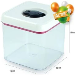 Zyliss Twist & Seal Vershouddoos 2,48 Liter Transparant